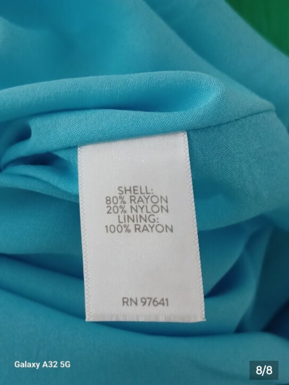 J. Jill Colorblock Tiered Maxi Dress Blue Green Sleeveless Size M - Picture 8 of 8